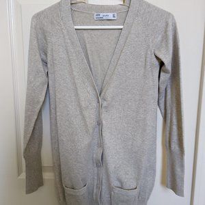Zara beige button down cardigan size S
